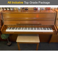 Used Barrett & Robinson Satin Teak Upright Piano All Inclusive Package